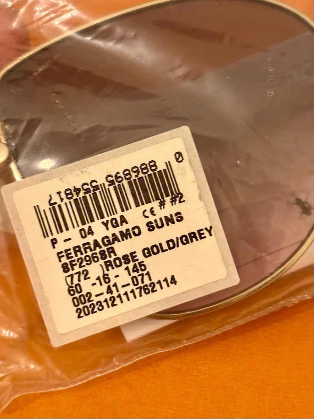NIB, Salvatore Ferragamo Gold-Accented Brown Gradient Sunglasses